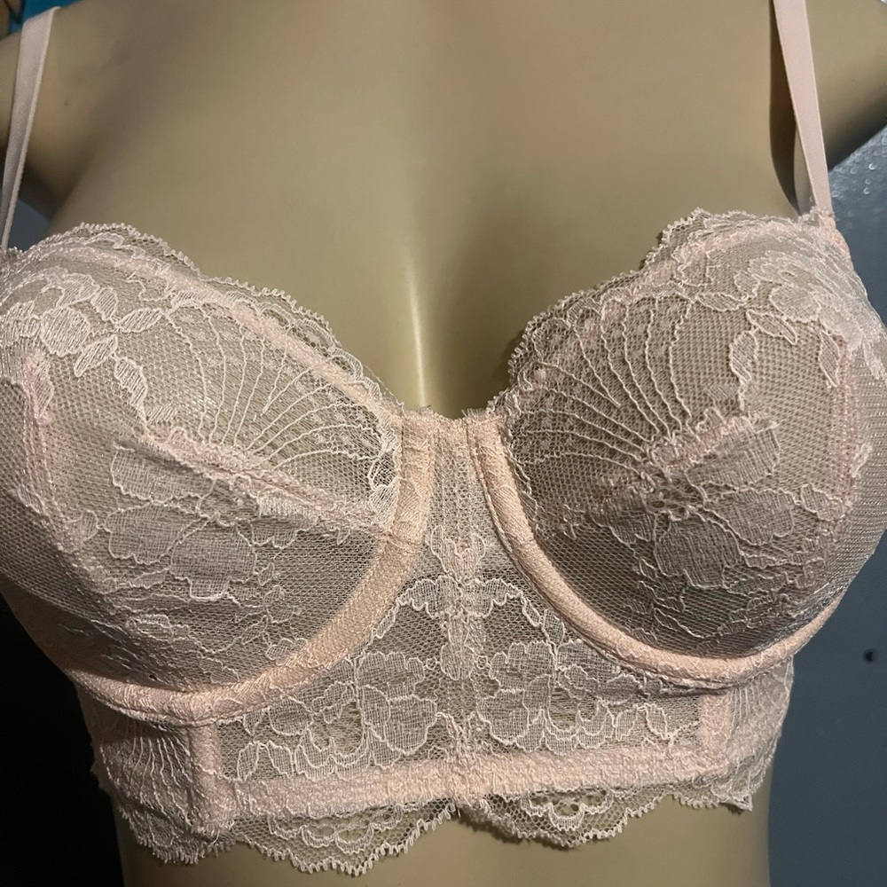 DOBREVA Women's Lace Bra See Through